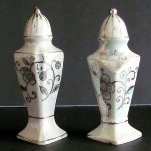 Vintage Mother of Pearl Salt & Pepper Shaker Set